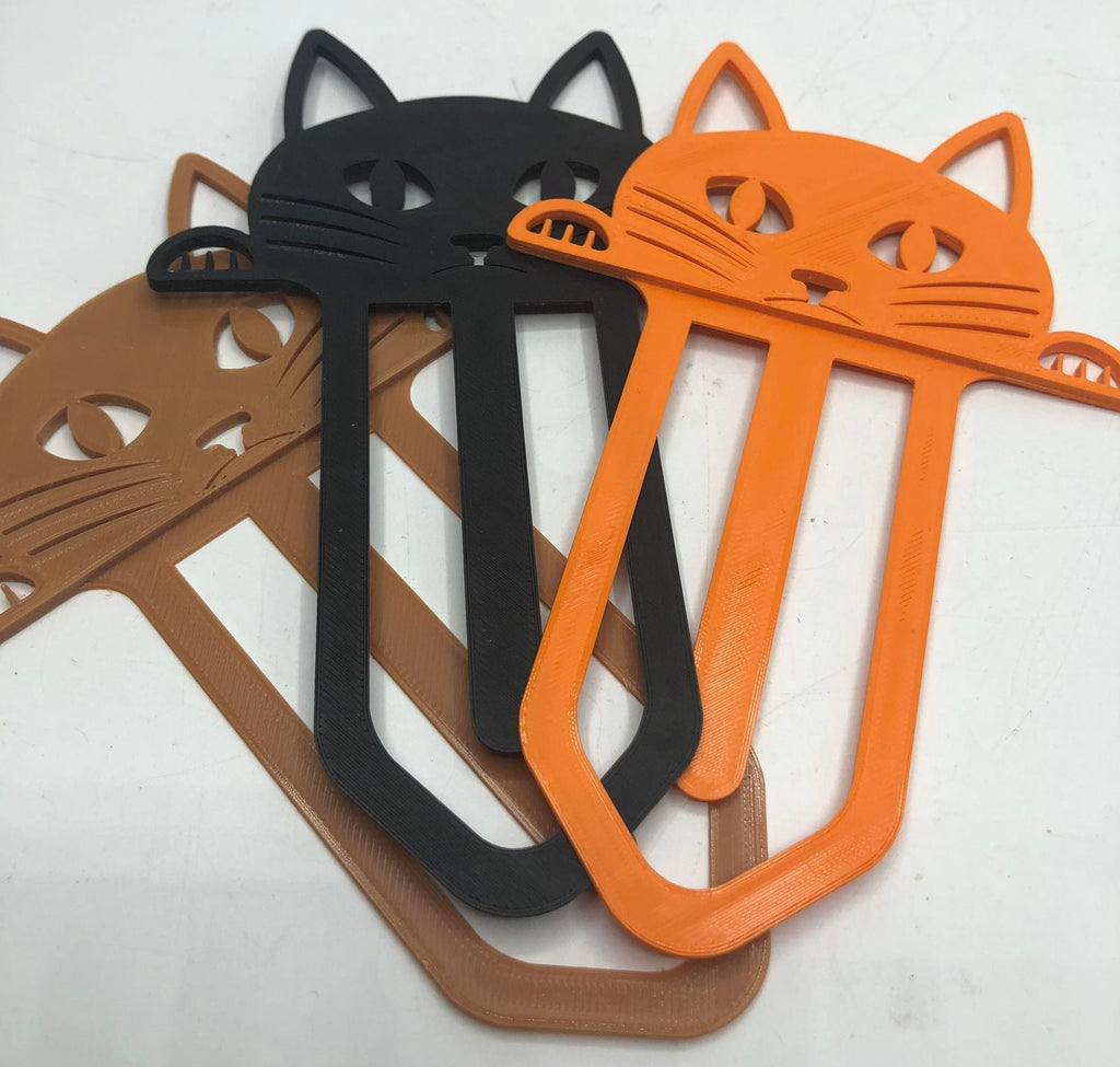 Cat Bookmark, Kitten Bookmark, Peeping Cat Bookmark, Cat Page Marker, Cat Lover Gift, Black/Ginger Cat, Under 5 Pound, Cat Stocking Filler