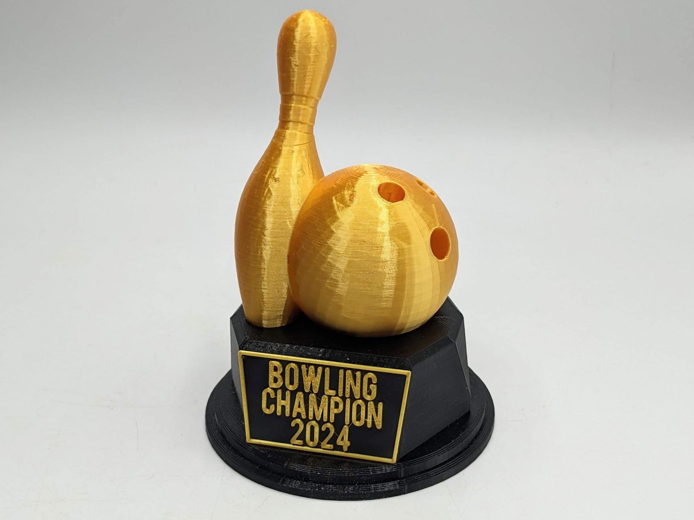 Personalised Bowling Trophy, Bowling Team Trophy, Secret Santa Bowling, Bowling Gift, Personalised Bowling Pin, Bowling Award, Best Bowler