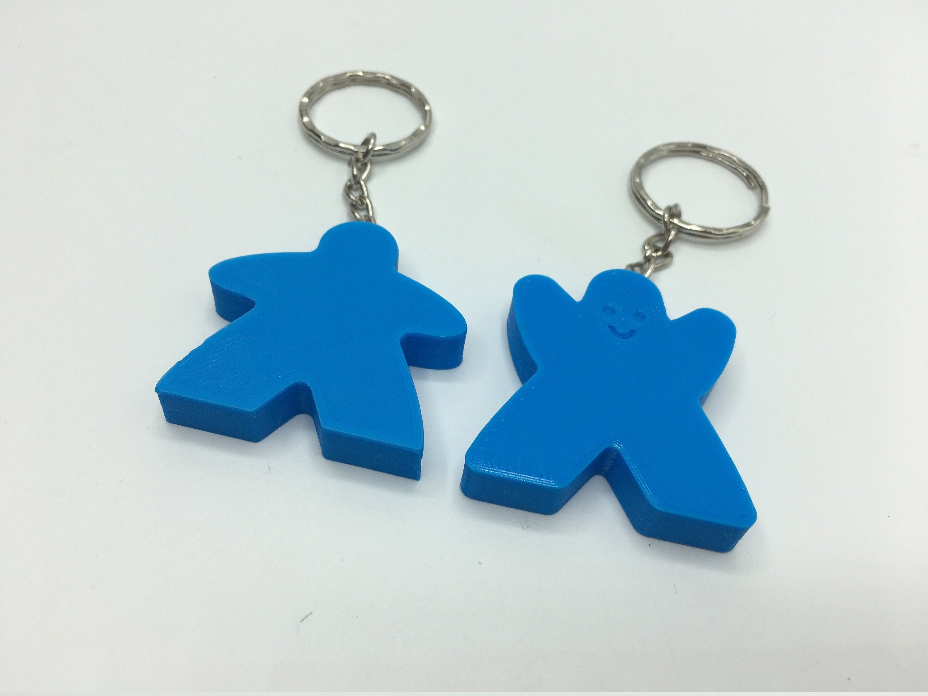 Meeples Keyring, Meeple Bag Tag, Meeple Shape Gift, Meeple Board Game Gift, Under 5 Pound, Meeple Face Keyring, Meeple Face Bag Tag, Meeple