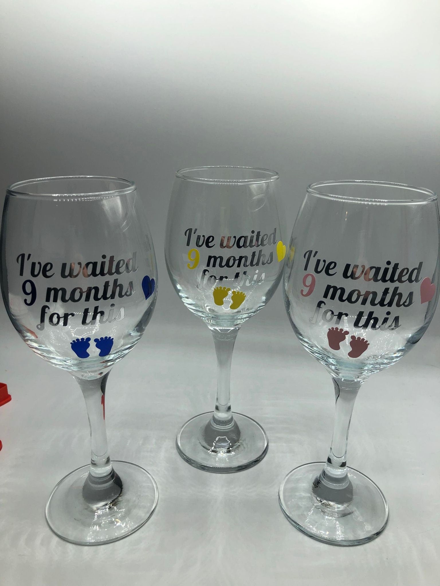 Baby Shower Gift for Mum / Pregnancy Gift for Mum / Gift for New Mum / Gift for New Mummy / I've Waited 9 Months For This Glass Gift