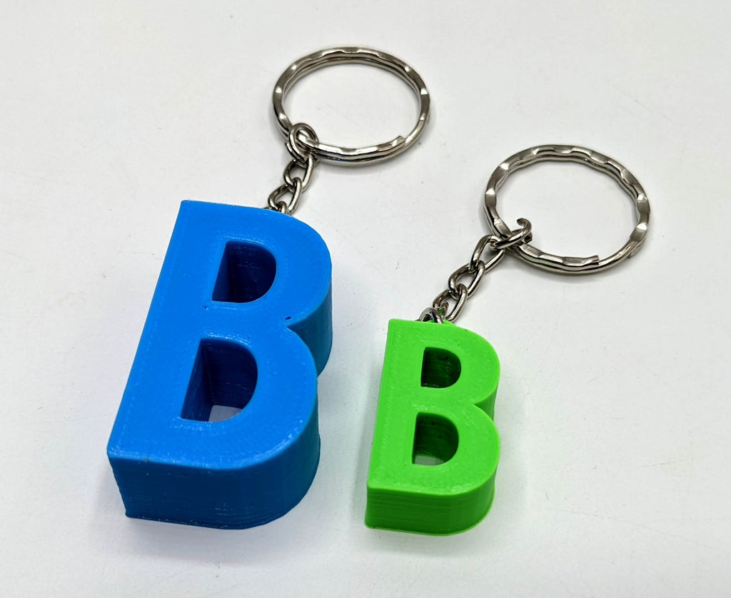 Initial Letter Chunky Keyrings / Letter Keyring / Letter Bag Tag / Initial Bag Charm / Initial Keyring / Alphabet Keyring / Party Bag Filler