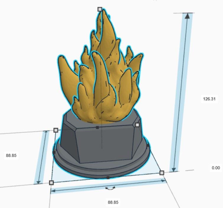 Personalised Fire Trophy, Fire Shape Gift, Fire Award Gift, Fire Fighter Trophy, Custom Trophy Gift, On Fire Trophy, On Fire Award Gift