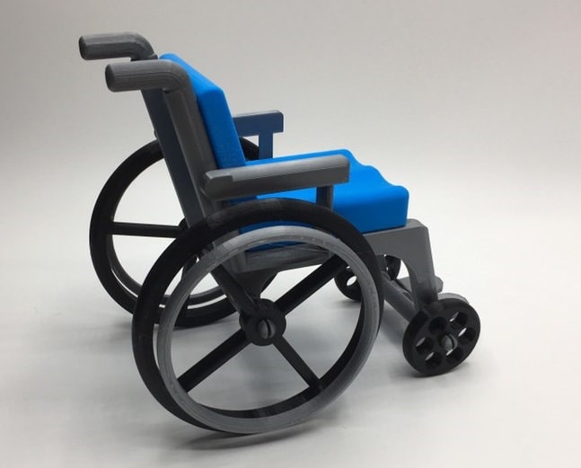 Mini Wheelchair Toy / Compatible with soft Doll Sized Toys / Doll Sized Wheelchair / Suitable for over 14 Years of Age / Wheelchair Display
