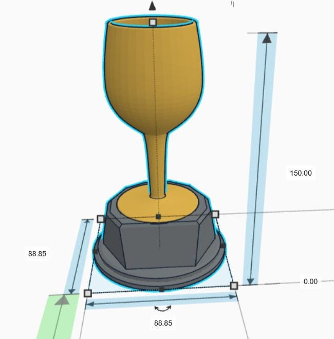 Personalised Wine Glass Trophy, Best Wine Trophy, Wine Lover Trophy, Novelty Office Trophy, Biggest Drinker Award, Custom Trophy Wine Award