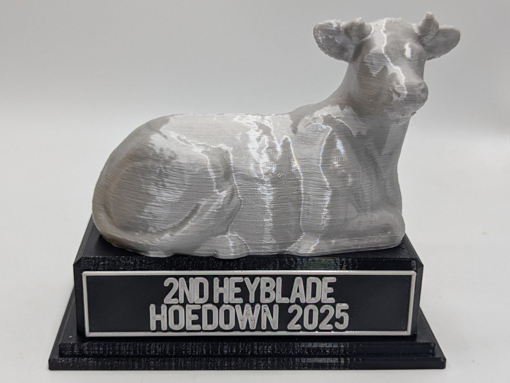 Personalised Cow Trophy, Farmer Cow Trophy, Gift for Cow Lover, Custom Trophy Gift, Cow Award Gift, Office Trophy, Animal Lover Award, Cow