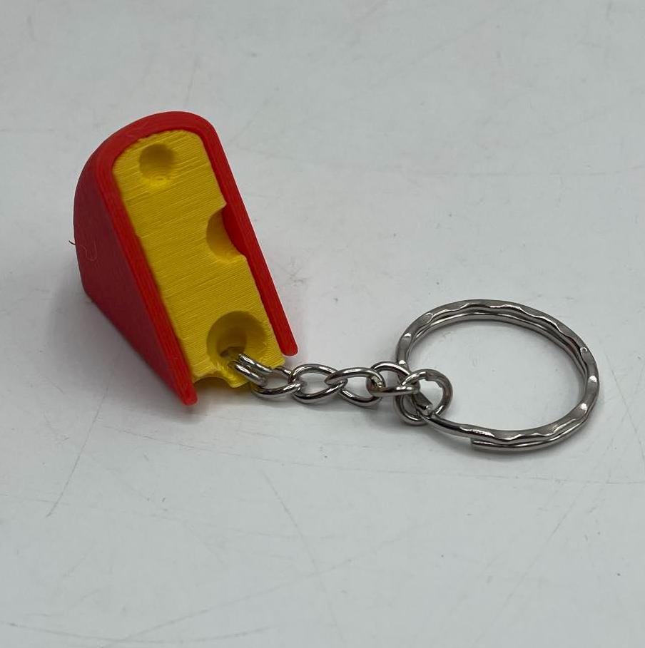 Edam Cheese Keyring, Fun Novelty Cheese Keyring, Cheese Charm, Cheese Lovers Gift, Cheese Keychain, Cheese Keyring, Cheese Gift, Cheesy