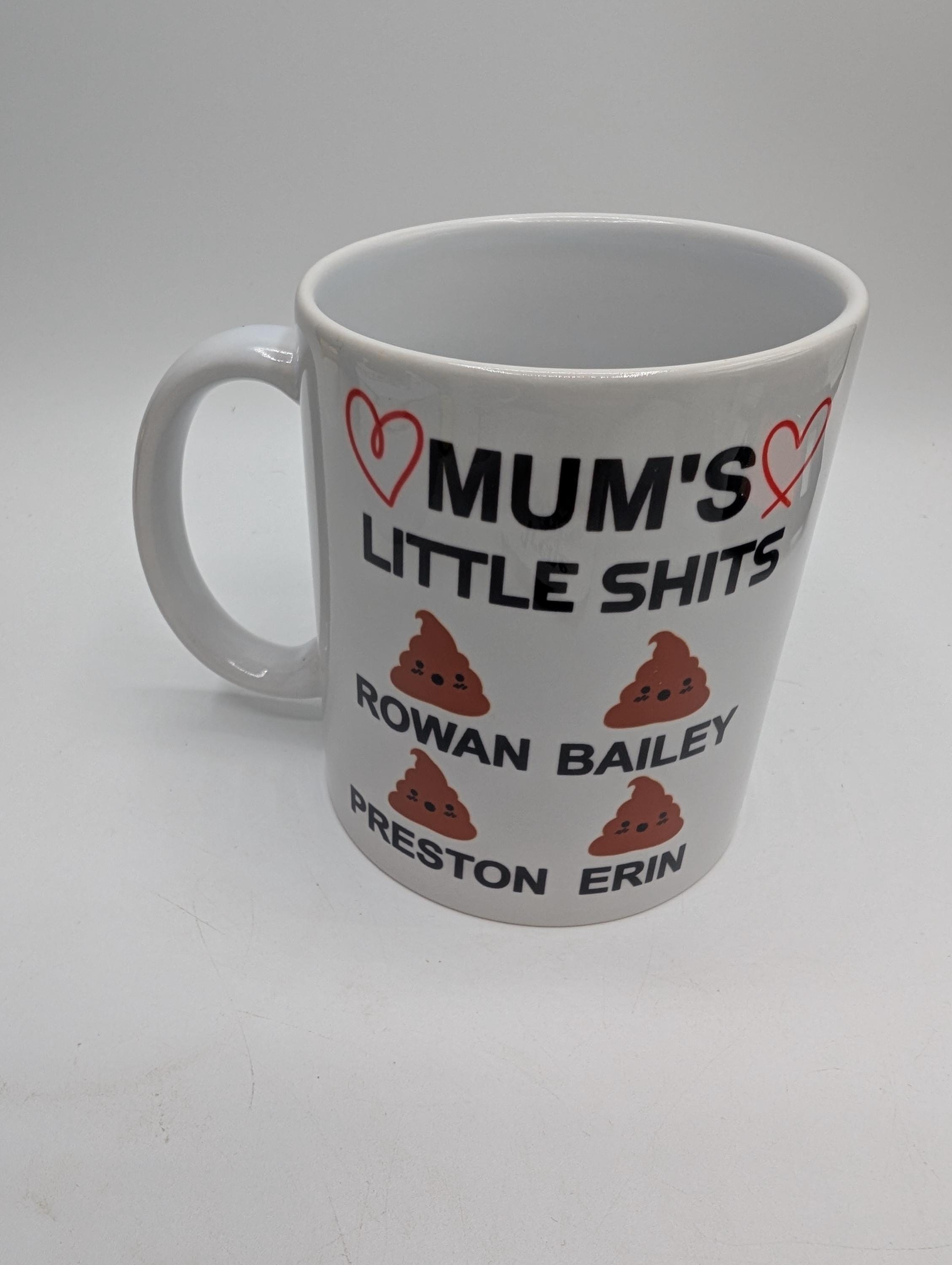 Mum Gift Personalised Mug / Mum's Little Shits Mug / Mummy's Little Shits Mug / Funny Mug / Personalised Mother's Day Gift / Mum Birthday
