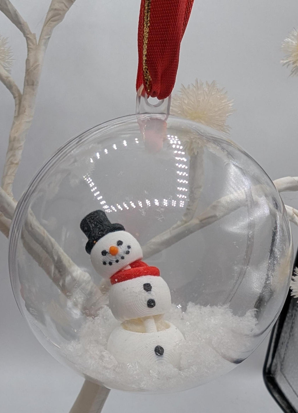 Personalised Snowman Bauble, Snowman Christmas Keepsake, First Christmas Bauble, Memorial Bauble, Personalised Tree Decoration,Custom Bauble