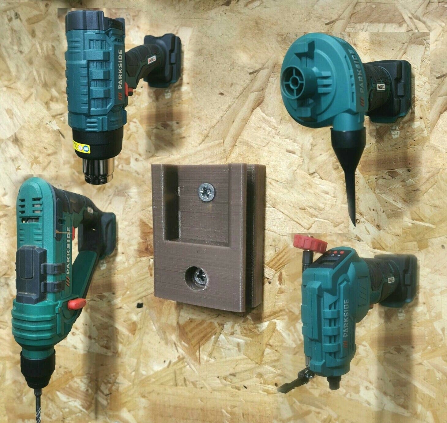 Parkside X 20V Universal Tool Wall / Undershelf Mount Workshop / Van (Qty:1)