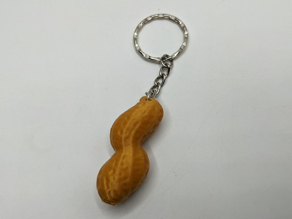 Peanut keyring - Little Peanut Bag Charm / Party Bag Filler / Novelty Peanut Keyring Gift / Peanut Bag Tag / Monkey Nut Keyring / Monkey Nut