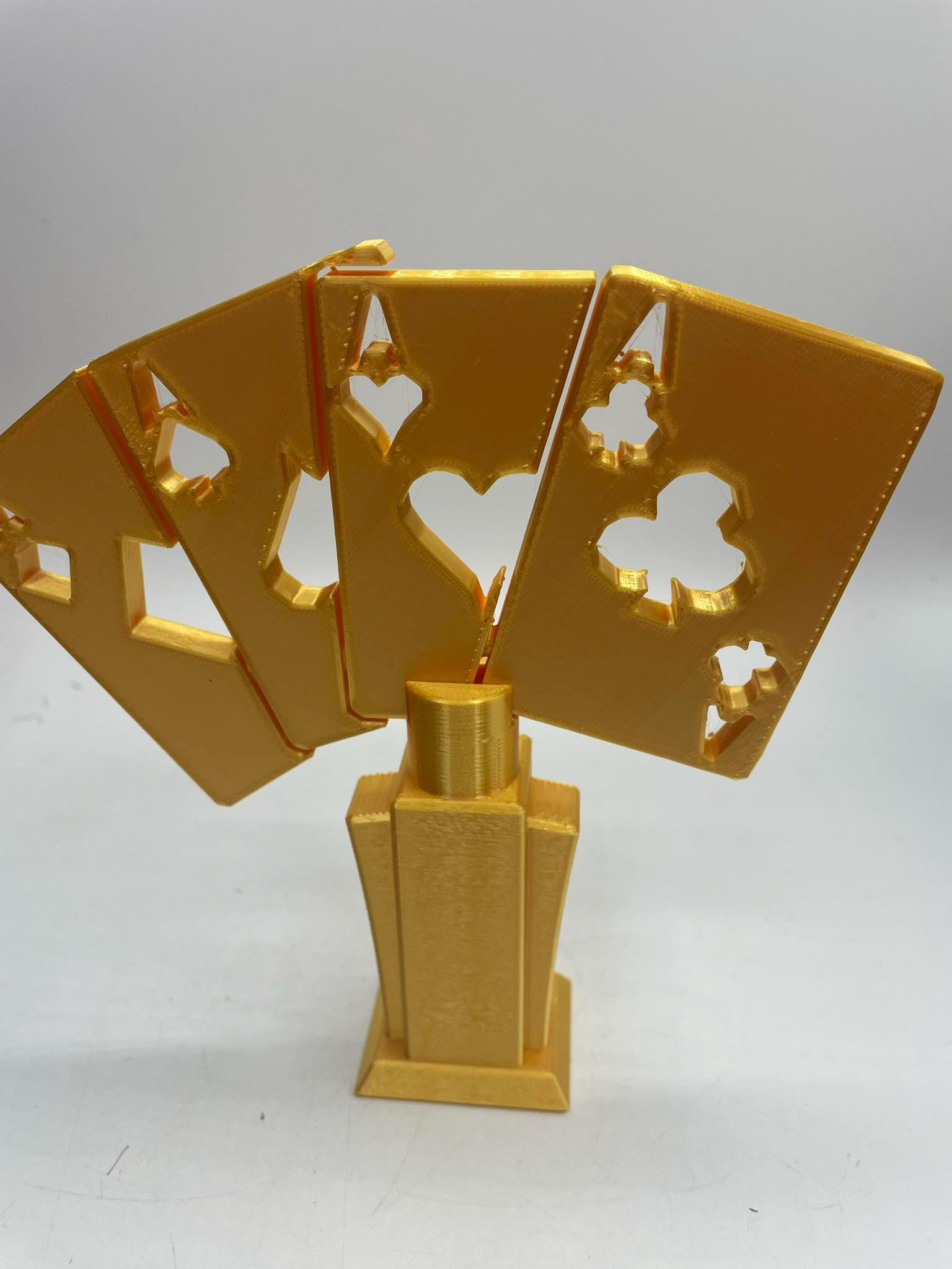 Poker Game Trophy, Card Game Trophy, Gambling Trophy, Christmas Card Game Trophy, Family Card Game Award, Card Player Gift, Card Night Award