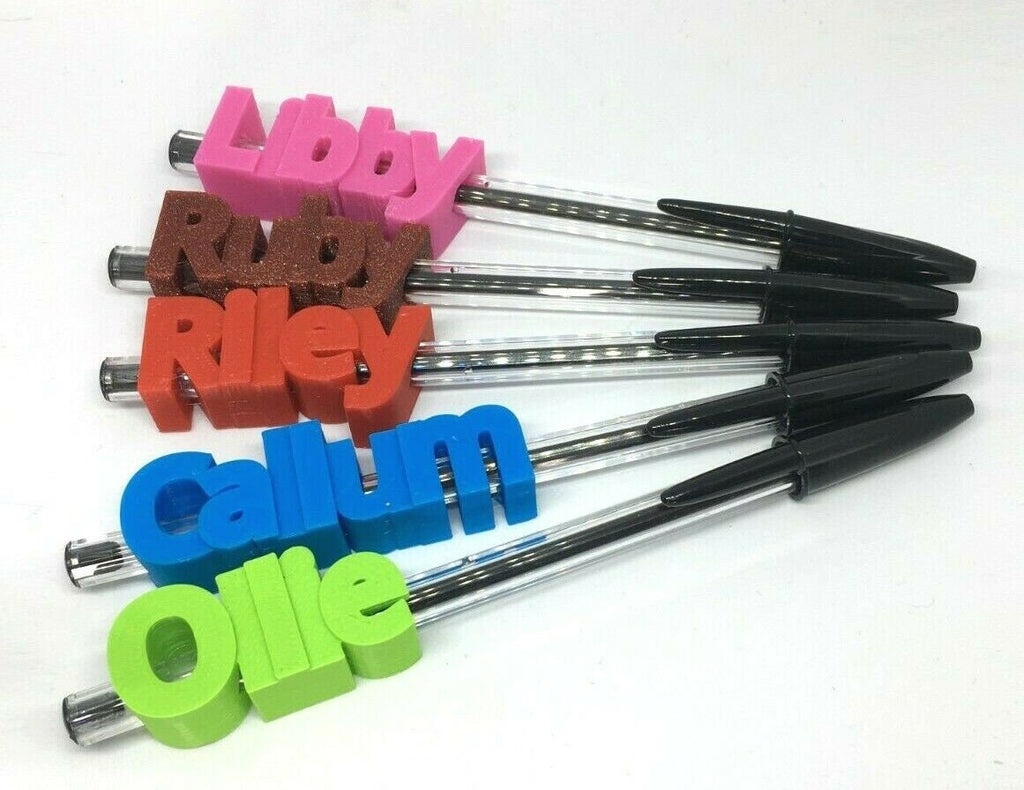 Teacher Gift Personalised Pen Topper Gift / Gift for School / Gift for Office / Fee Bic Biro Cristal Pen / Personalised Pen Toppers Office