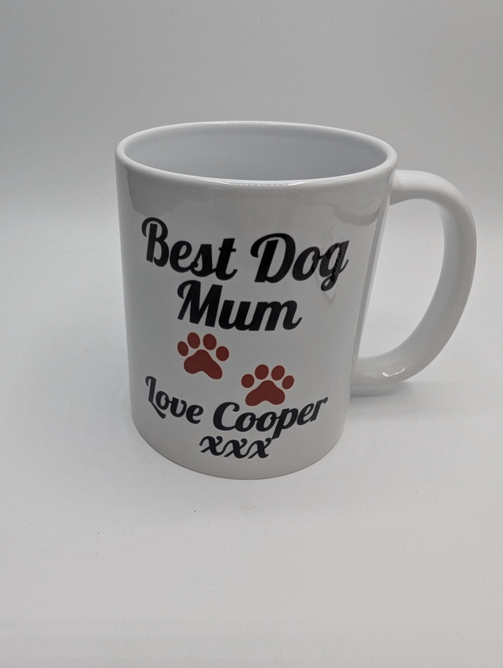 The Best Dog Mum Mug / Personalised Dog Mum Mug with Paw / Dog Mum Gift / Dog Mum Mug / Gift for Dog Mum / Mother's Day Gift / Dog Mam Gift