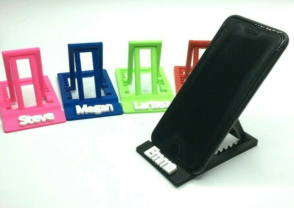Personalised Universal Mobile Phone Holder / Adjustable Folding Desk Stand / Phone Holder / Personalised Gift / Phone Stand / Accessory