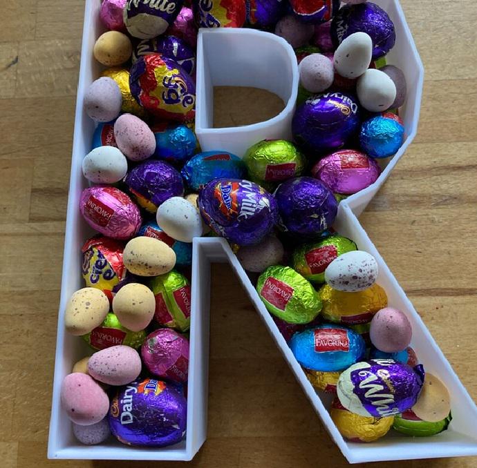 Fillable Sweet Letter, Large Letters (8.5"), Birthday Cake Alternative, Wedding Table Decoration, Birthday Party Display, Letter Sweet Box