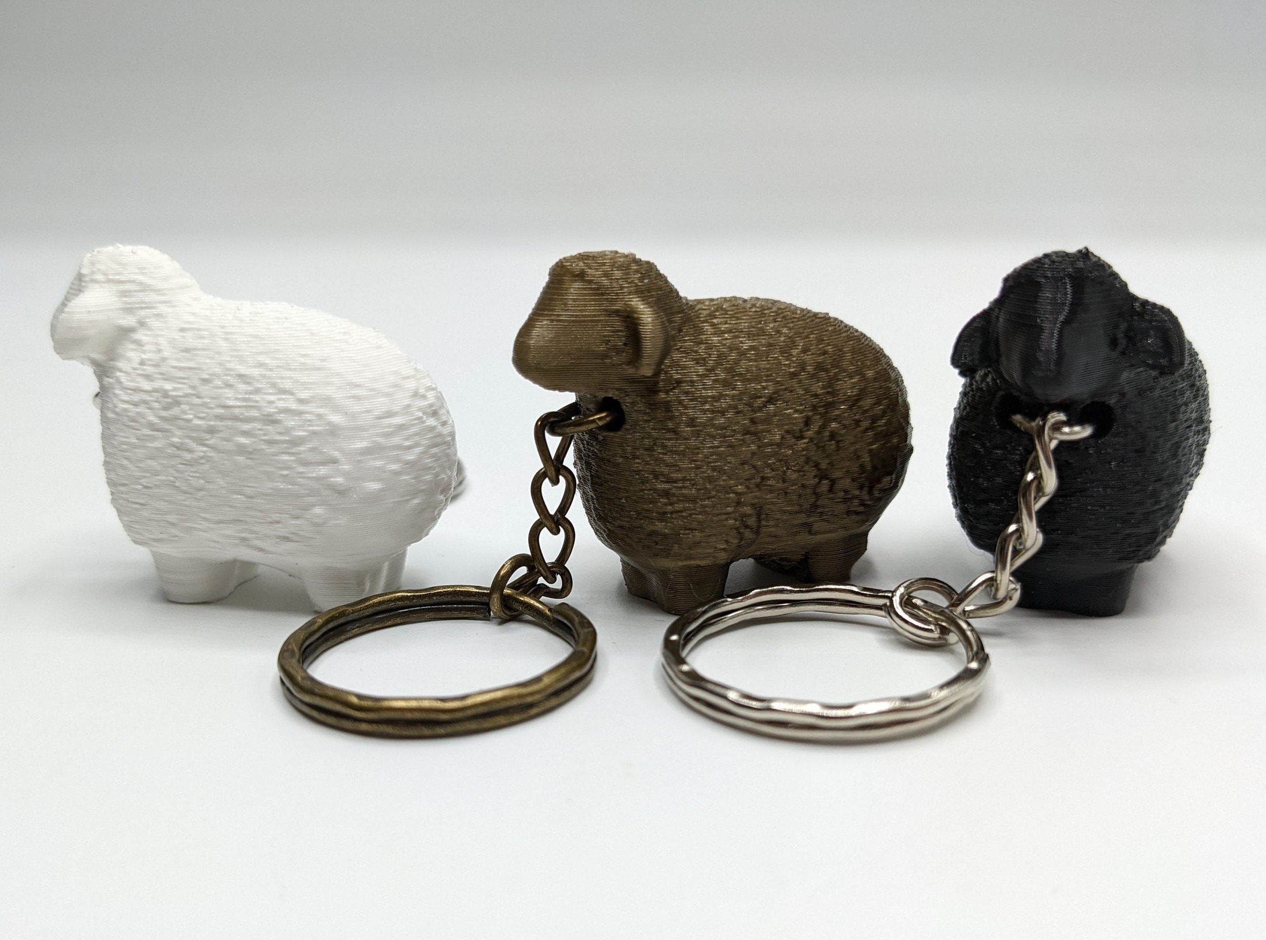 Sheep Keyring, Sheep Lover Gift, Sheep Keychain, Sheep Bag Tag Charm Gift, Ram Keyring, Ram Bag Tag, Gift for Farmer, Farmer Keepsake, Sheep