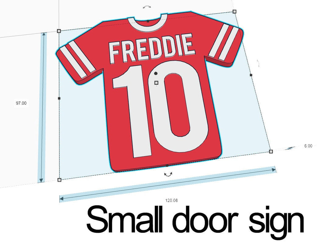 Personalised Football Sign, Football Shirt Door Sign, Football Lover Door Sign, Personalised Football Plaque, Football Bedroom, Soccer Door
