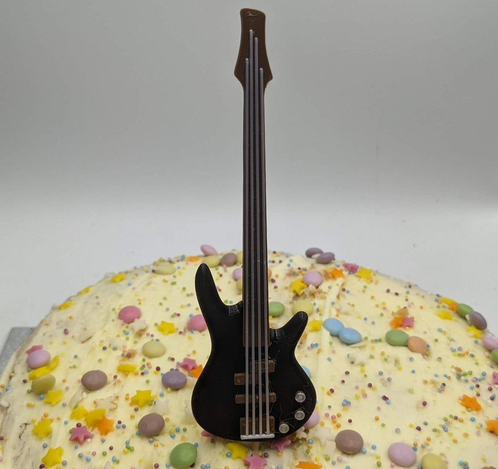 Electric Bass Guitar Cake Topper / Guitarist Cake Topper / Electric Bass Guitar Cake Topper /Gift for Guitarist Birthday /Music Teacher Cake