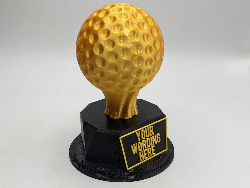 Personalised Golf Trophy, Golfing Fun Trophy, Hole in One, Golfer Gift, Golf Ball Trophy, Best Golfer Award, Golf Gift, Worst Golfer Award