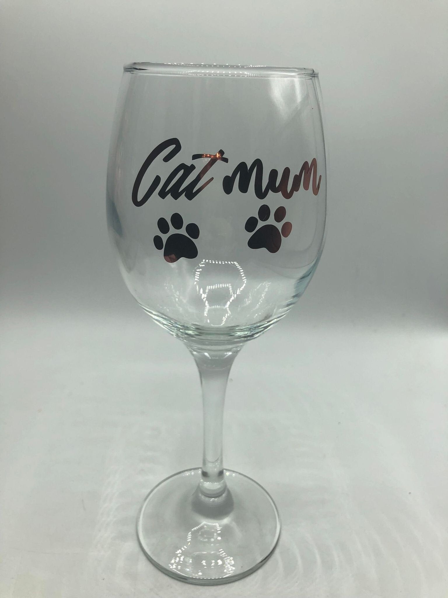 Cat Mum Glass / Cat Mum Gin/Wine/Latte/Prosecco Glass / Mother's Day Gift / Mum Gift / Cat Mam Glass / Christmas Gift / Cat Mum / Cat Mam