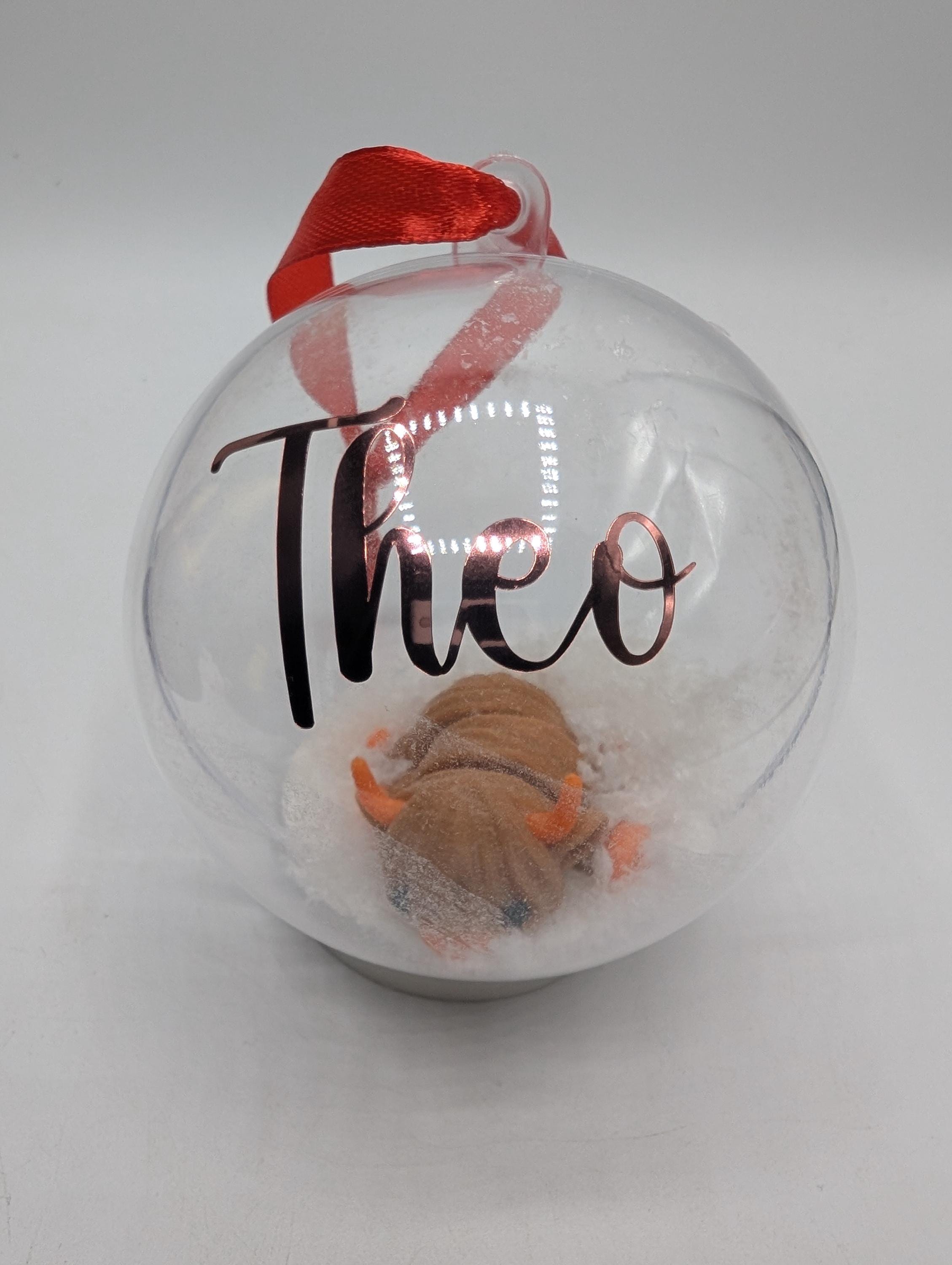 Personalised Highland Cow Bauble, First Christmas, Custom Bauble, Highland Cow Gift, Tree Custom Decoration, Personalised Christmas Ornament