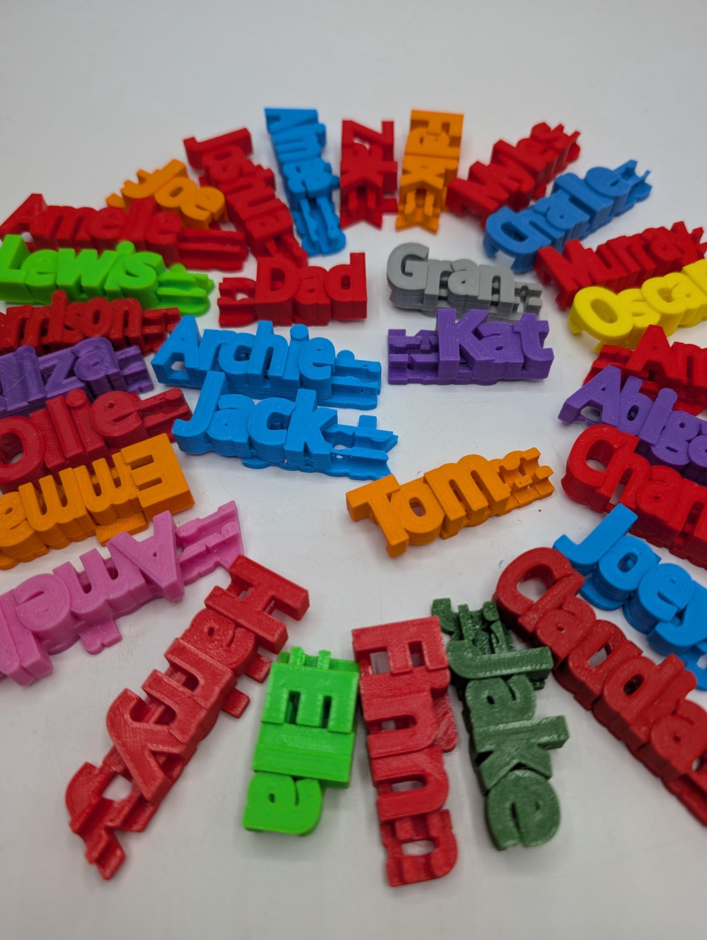 Personalized Named USB Cable Clip, 3D Printed Marker