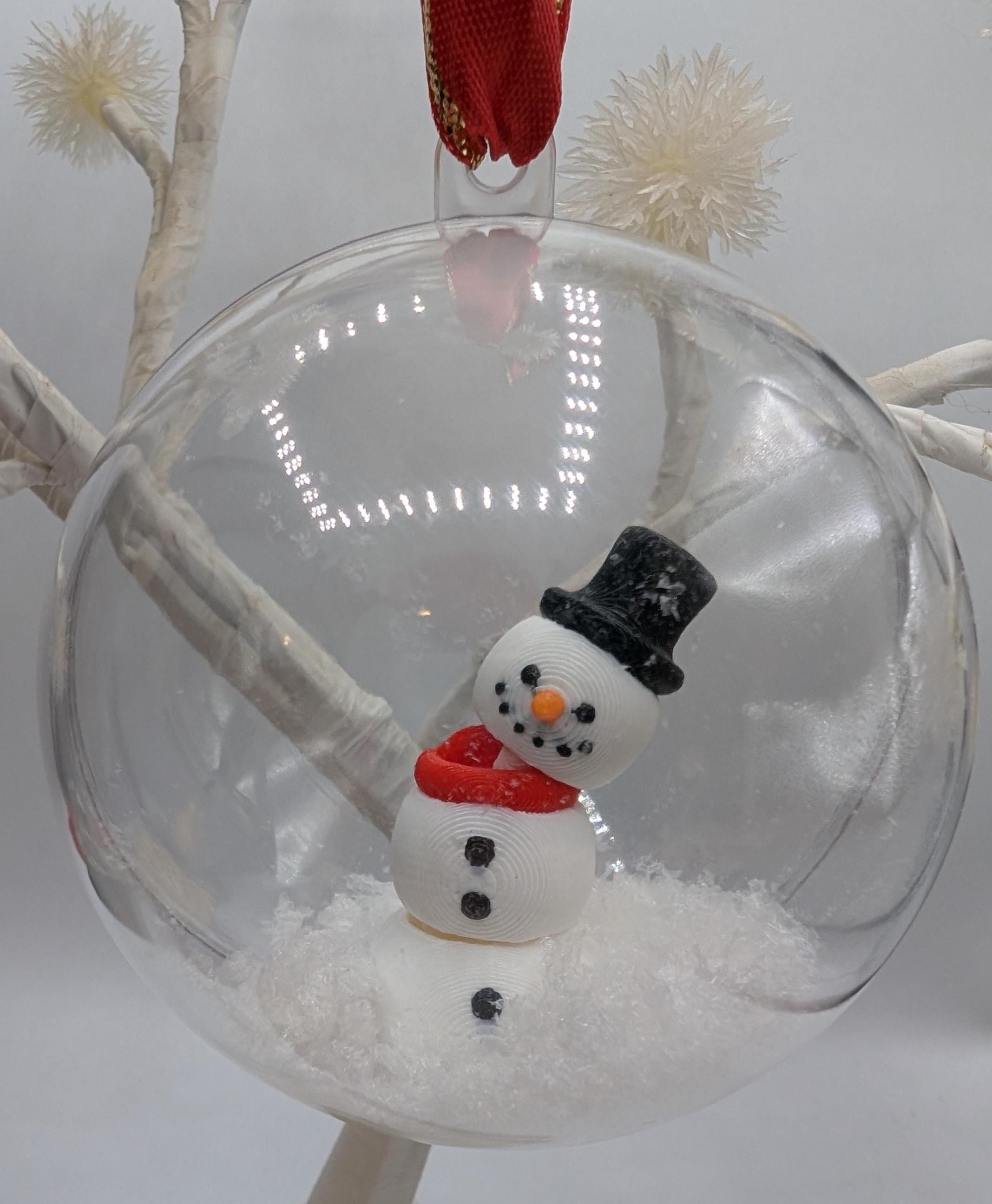 Personalised Snowman Bauble, Snowman Christmas Keepsake, First Christmas Bauble, Memorial Bauble, Personalised Tree Decoration,Custom Bauble