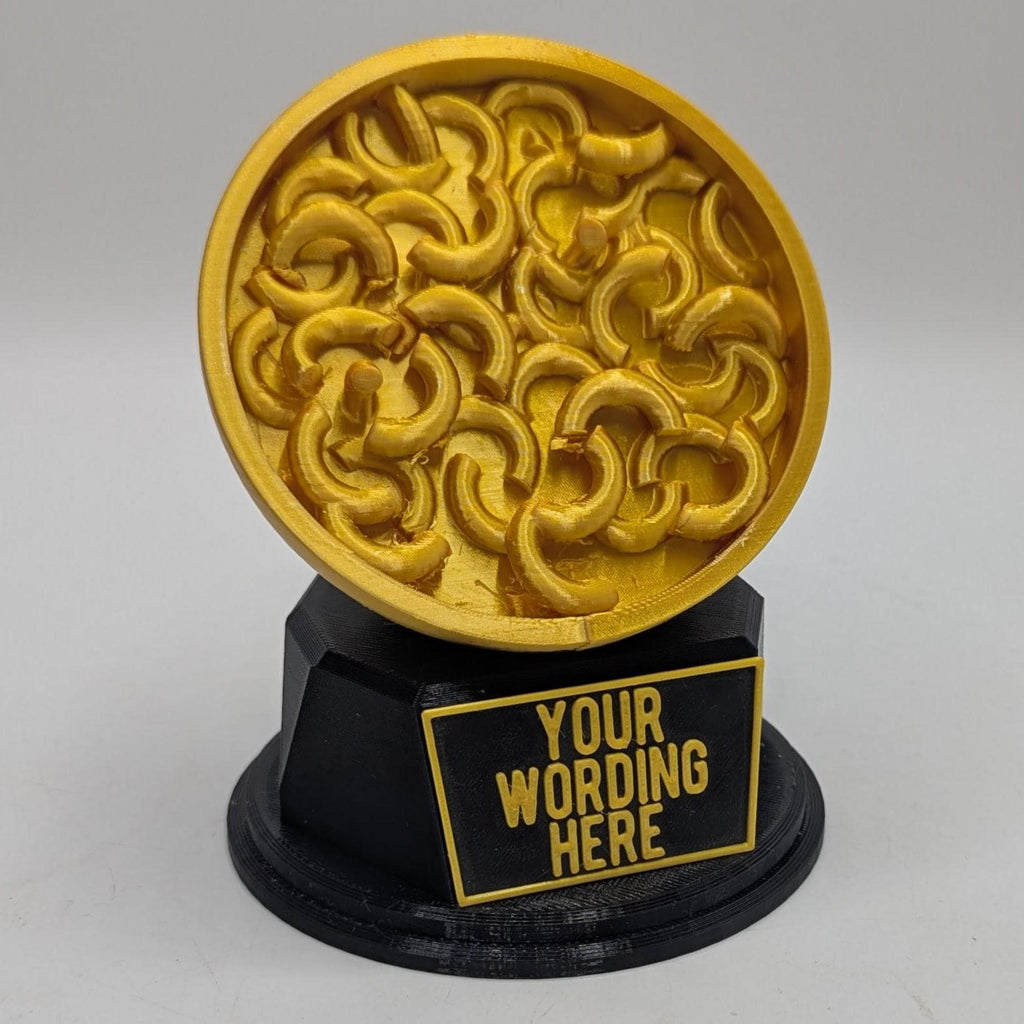 Personalised Mac & Cheese Trophy, Mac and Cheese Shape Gift, Mac and Cheese Award Gift, Pasta Lover Gift, Custom Award,  Mac Cheese Eater