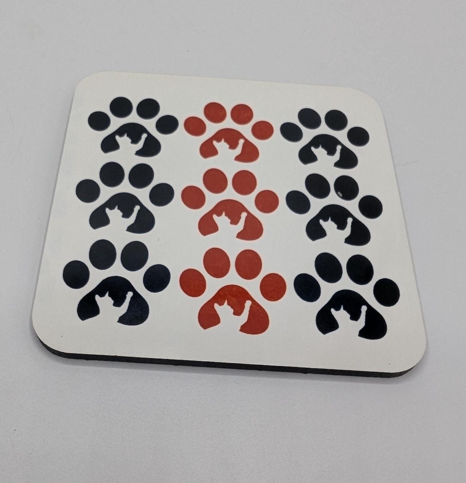 Cat Paw Print Coaster, Cat Lover Gift, Cat Mum Gift, Cat Dad Gift, Animal Coaster, Kitten Owner Gift, Gift for Cat Owner, Cat Paw Shape