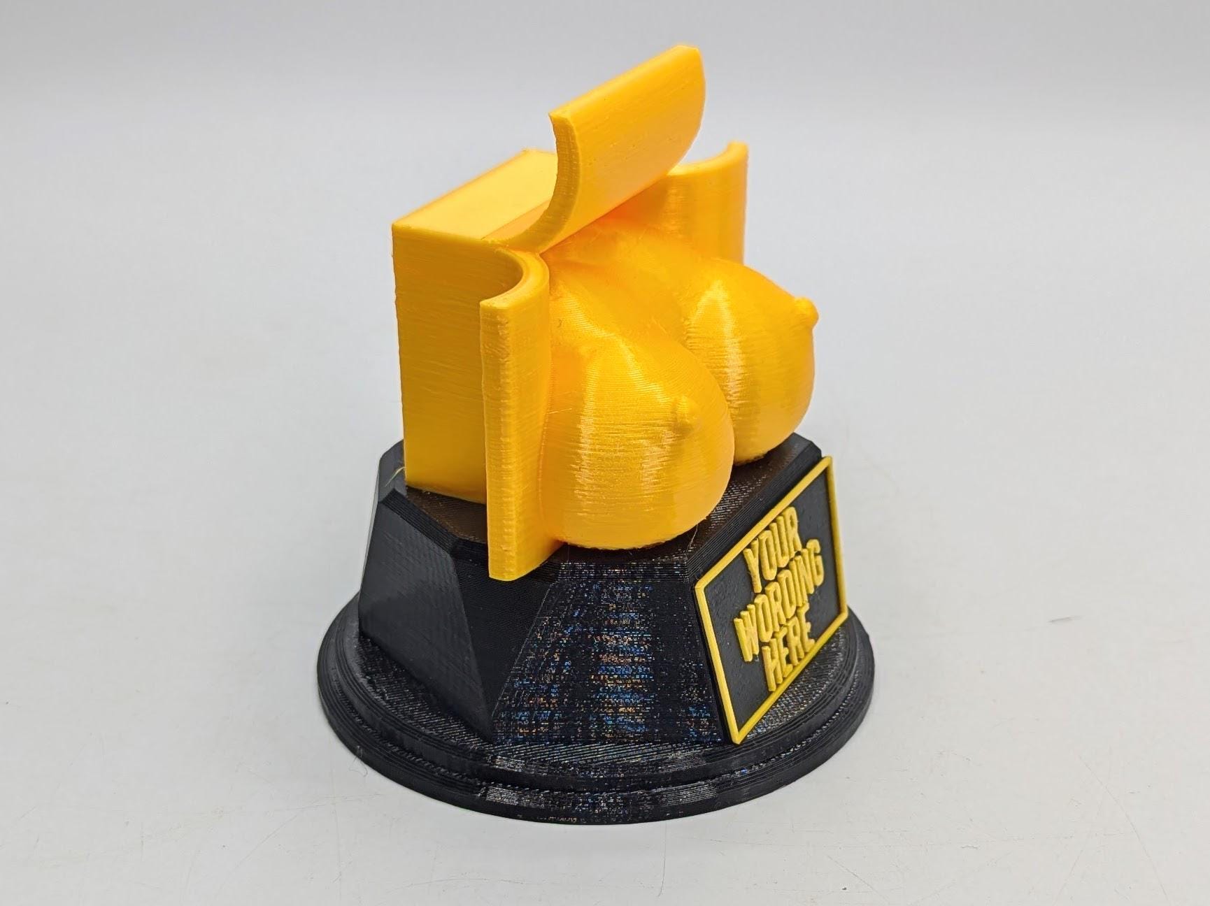 Personalised Booby Prize Trophy, Booby Trophy, Booby Novelty Trophy, Booby Gift, Booby Award, Joke Boobs Trophy Award, Boobs Office Award