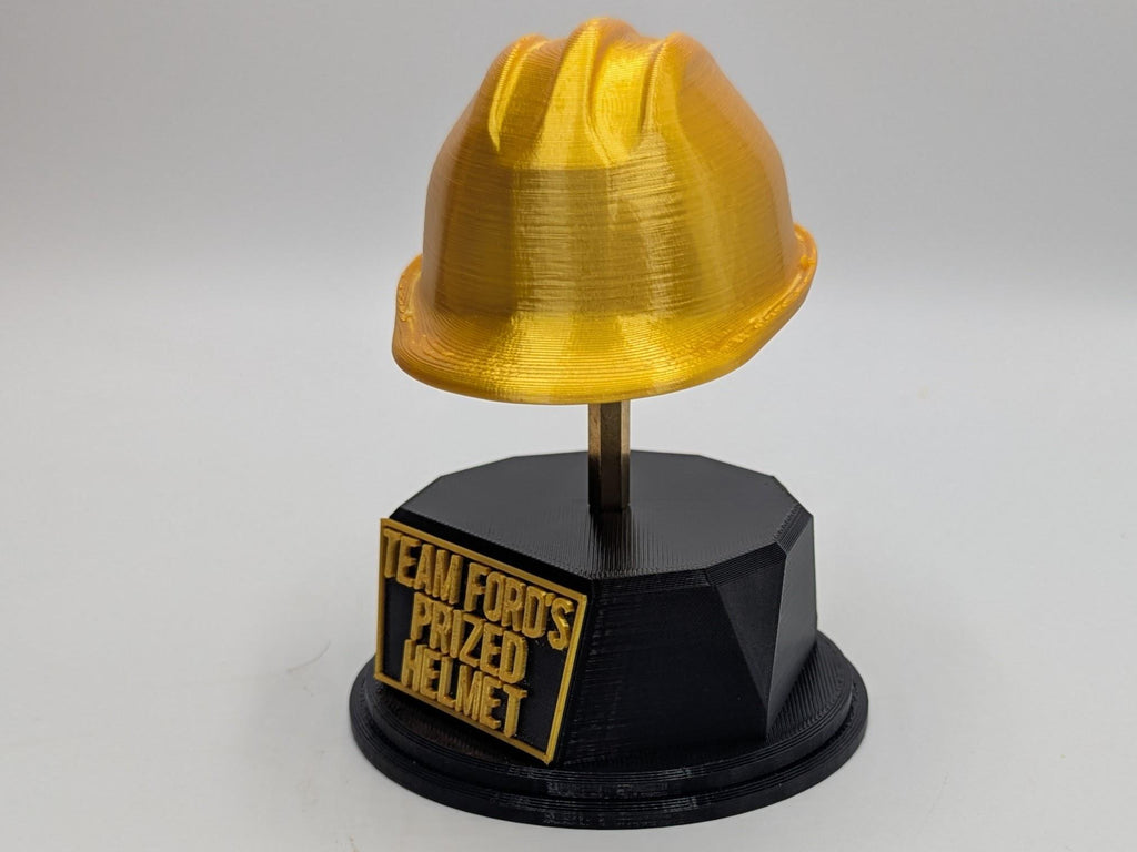 Personalised Safety Hat Trophy, Hard Hat Trophy, Gift for Builder, Custom Trophy Gift, Workman Trophy Award, Safety Hat Award, Site Award