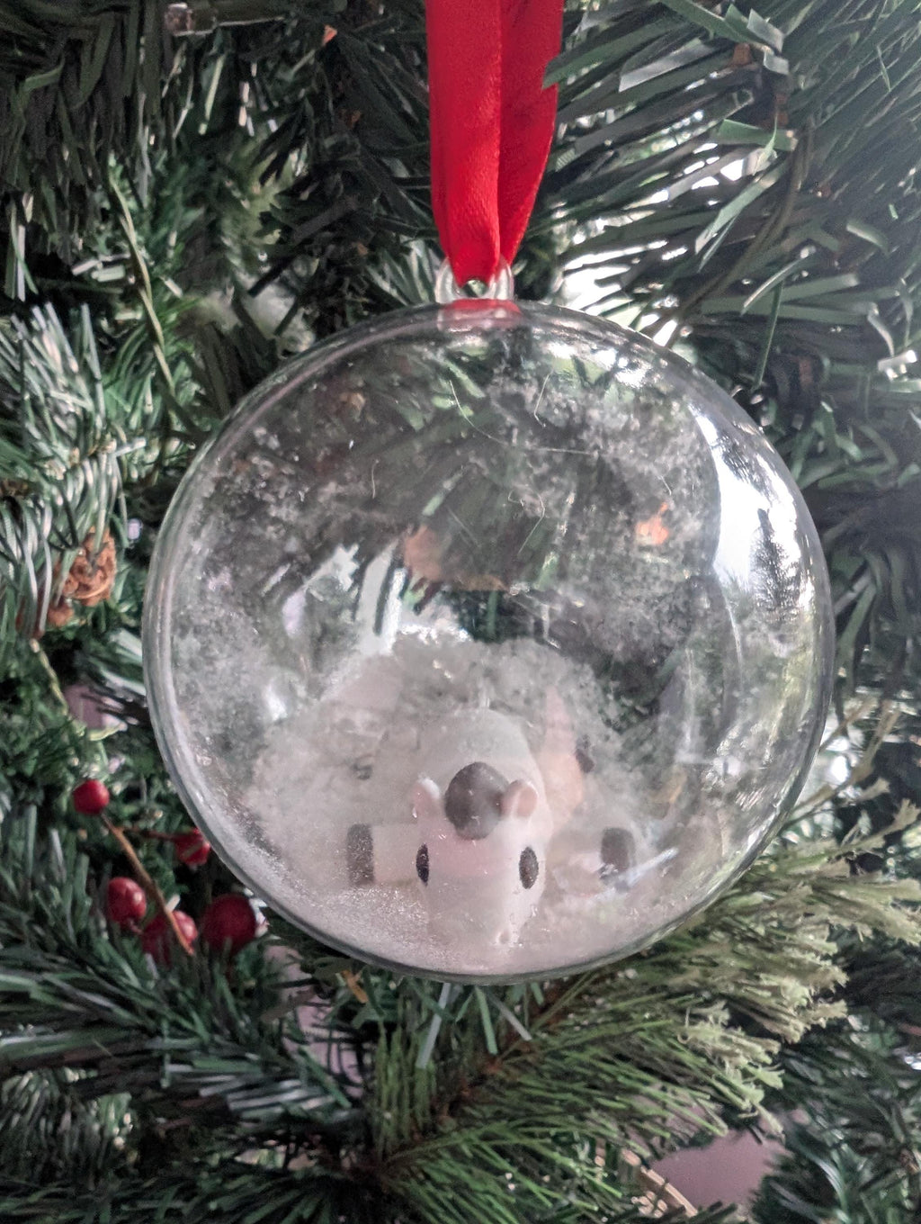 Personalized Horse Christmas Bauble, Custom Tree Decoration