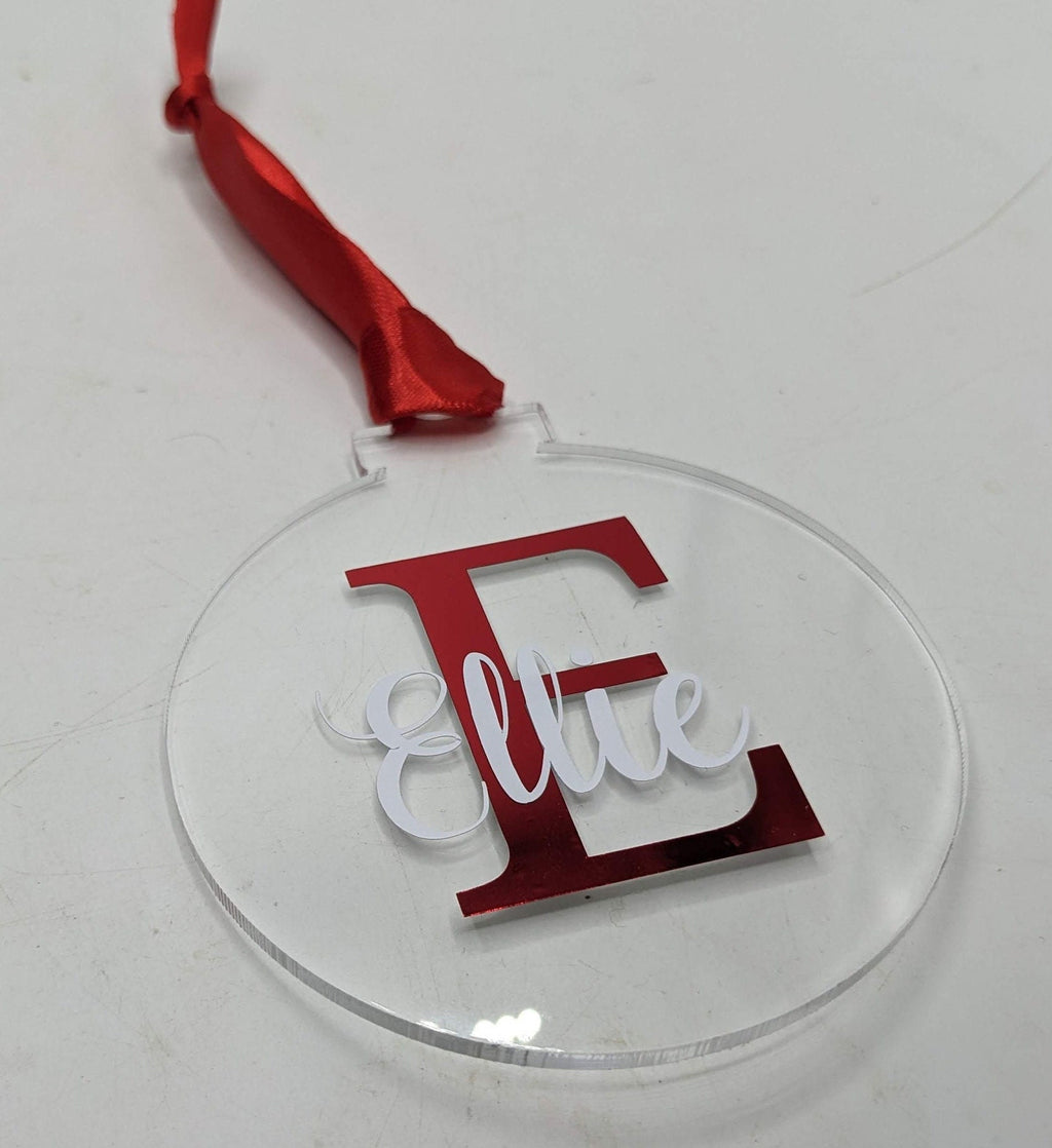 Personalised Christmas Monogram Bauble / Personalised Bauble / Tree Personalised Decoration / Name Bauble / Personalised Christmas