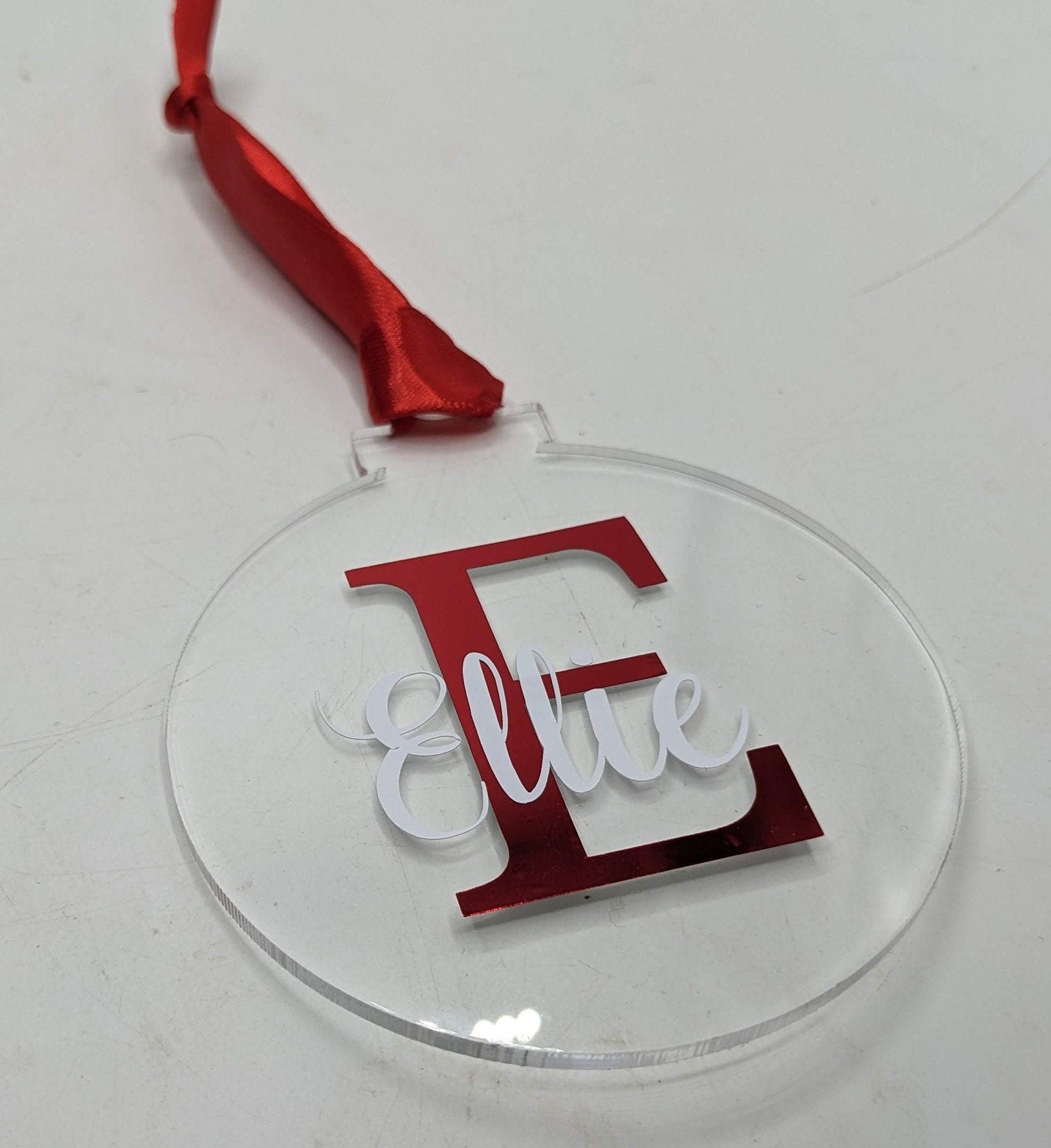 Personalised Christmas Monogram Bauble / Personalised Bauble / Tree Personalised Decoration / Name Bauble / Personalised Christmas