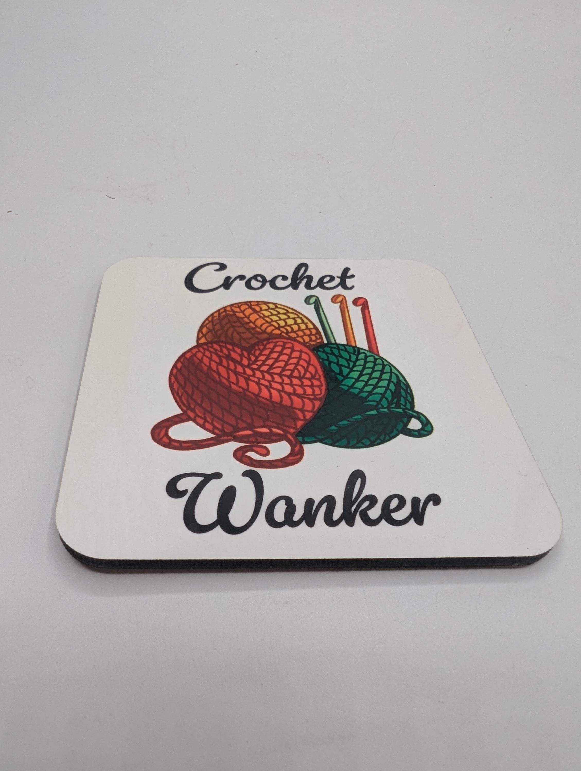 Crochet Wanker Coaster, Funny Gift for Crocheter, Crochet Gift, Mother's Day, Crochet Gift for Her, Crochet Gift For Him, Crochet Lover Gift