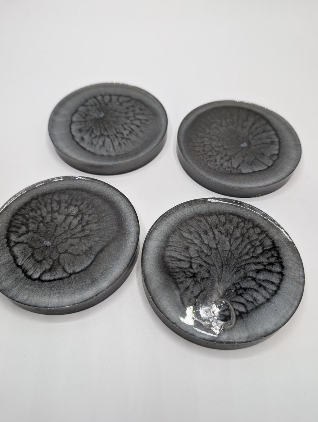 Wave Style Coasters, Handmade Resin Coasters, Caramel Gold Coasters, Grey Coasters, Blue Coasters, Handmade Coasters, Coasters for Cups/Mugs