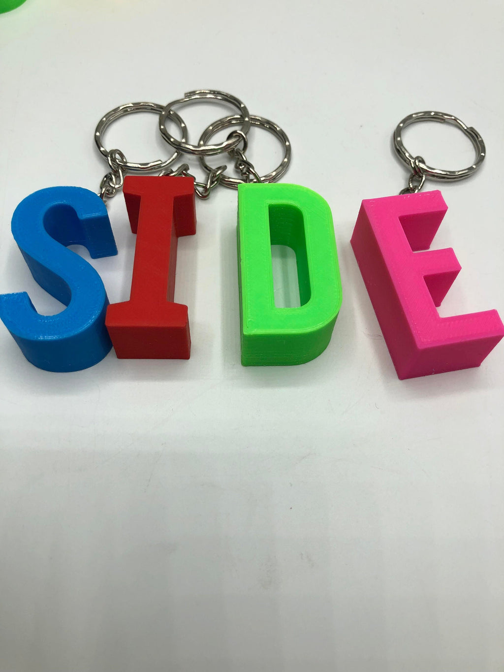 Large Initial Letter Keyrings / Letter Keyring / Letter Bag Tag / Initial Bag Charm / Under 5 Pounds / Alphabet Keyring / Party Bag Gift