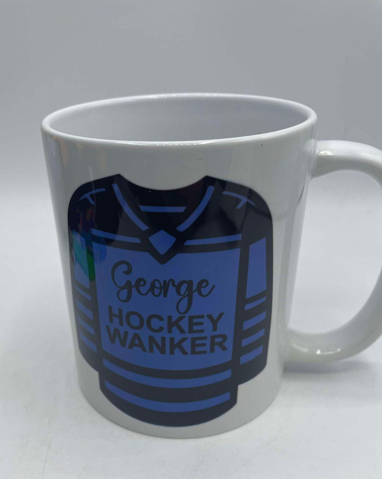 Personalised Hockey Wanker Mug / Gift for Hockey Player / Personalised Hockey Gift / Funny Hockey Mug / Hockey Christmas Gift / Hockey Mug