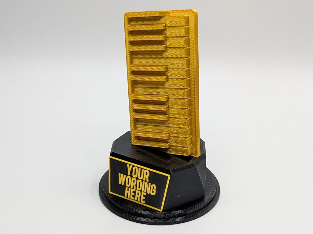 Personalised Piano Trophy, Piano Shaped Trophy, Pianist Award, Music Teacher Award,  Custom Trophy Gift, Piano Player Gift, Piano Gift Award