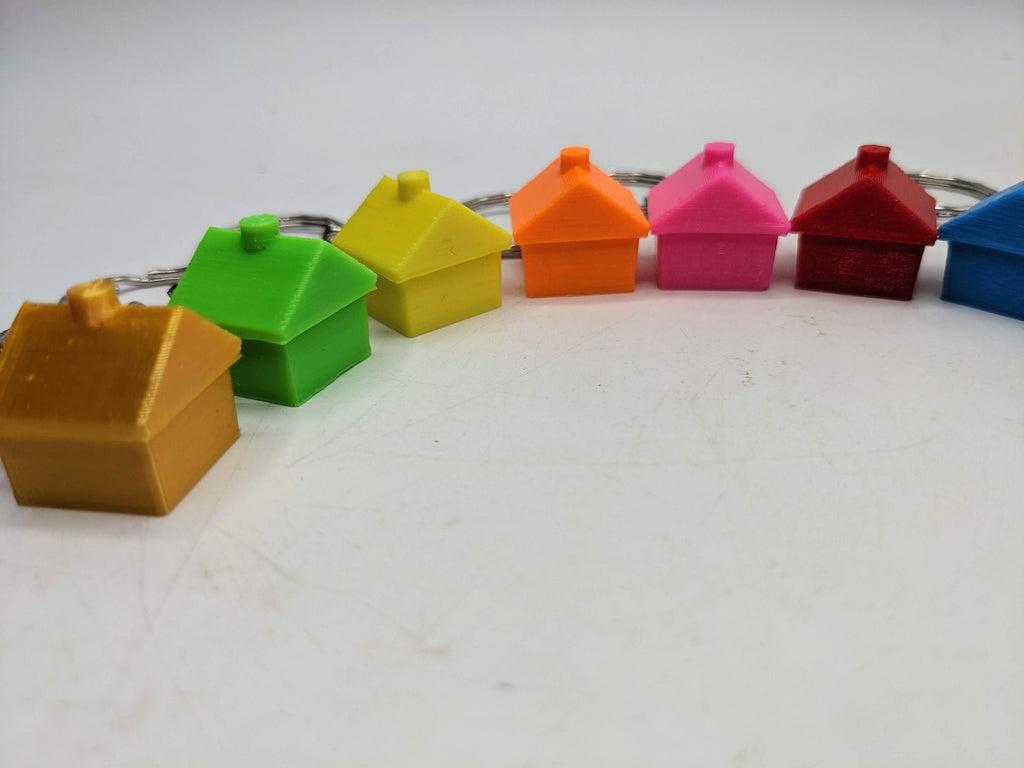New Home Keyring / Little House Keyring / House Warming Gift / New House Keyring / House Shaped Keyring / House Key Keyring / House Key Gift