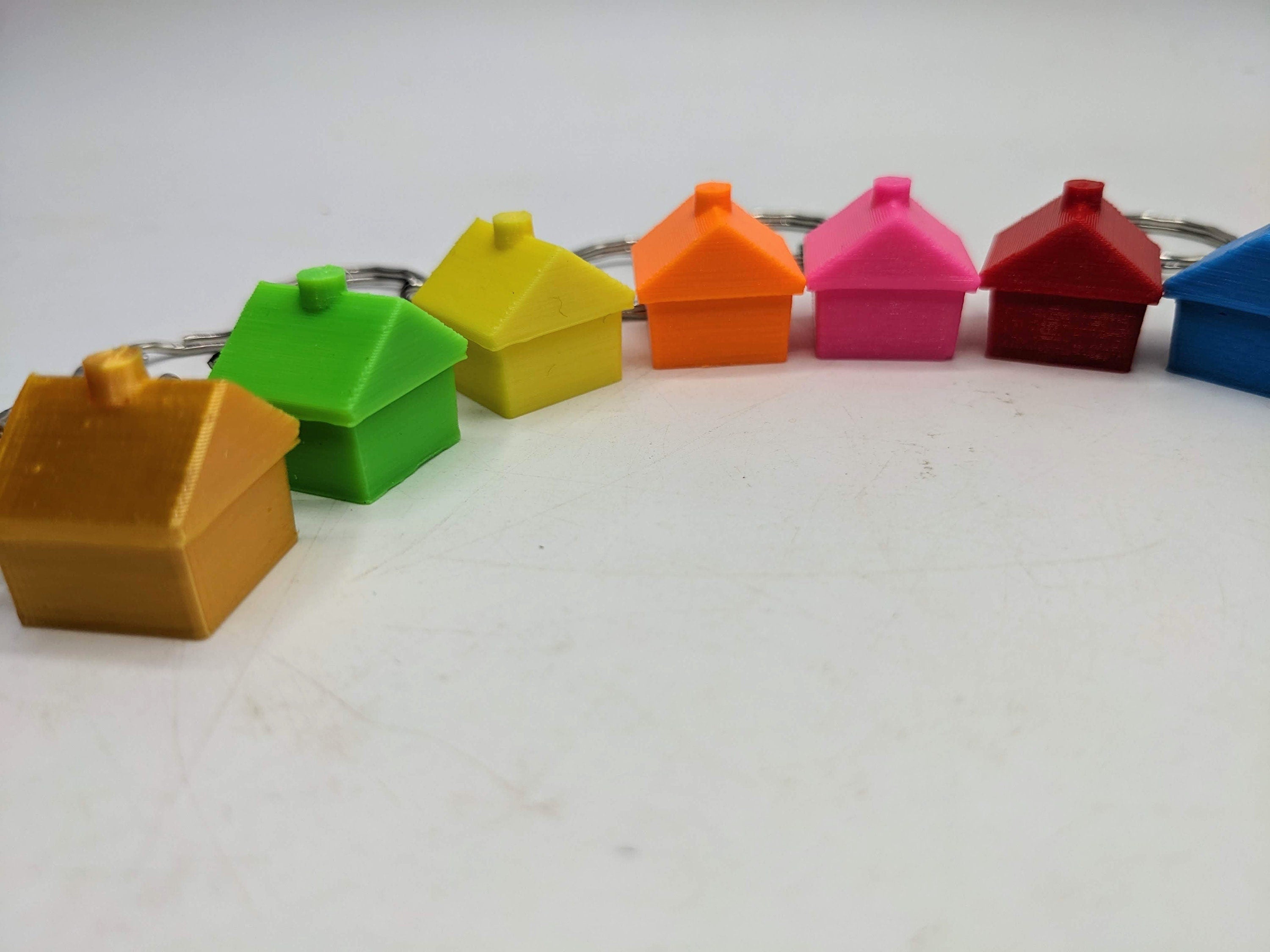 New Home Keyring / Little House Keyring / House Warming Gift / New House Keyring / House Shaped Keyring / House Key Keyring / House Key Gift