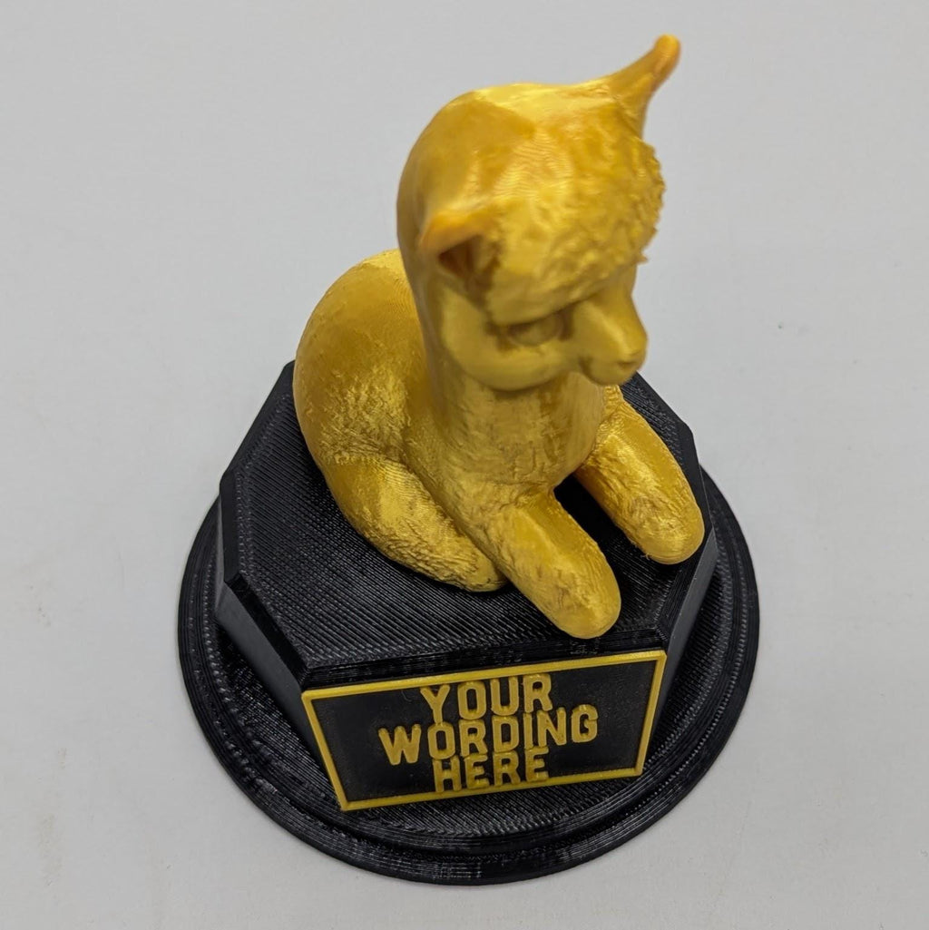 Personalised Llama Trophy, Llama Award Gift, Custom Trophy Gift, Funny Llama Award Gift, Office Trophy, Llama Farmer Trophy, Llama Lover