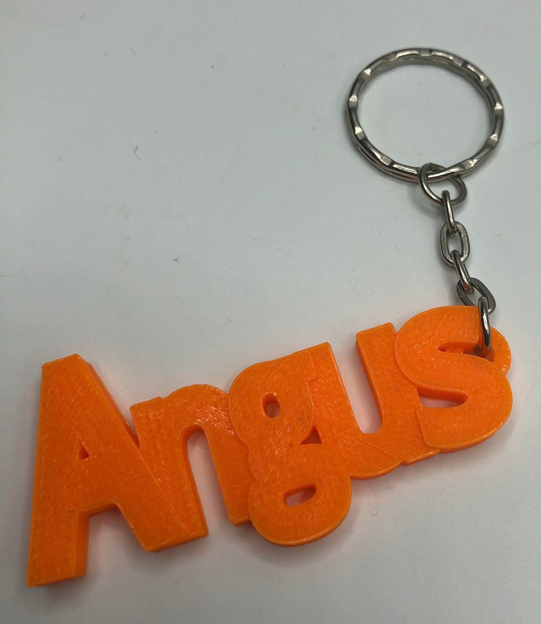 Boys Personalised Chunky Keyrings / School Bag Tag / School Leaver Gift / Party Bag Fillers / Stocking Filler / Gift for Children / Keyring