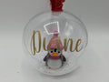 Personalised Penguin Christmas Bauble, Penguin Personalised Decoration, Baby First Christmas Ornament, Penguin Bauble Gift, Memorial Bauble