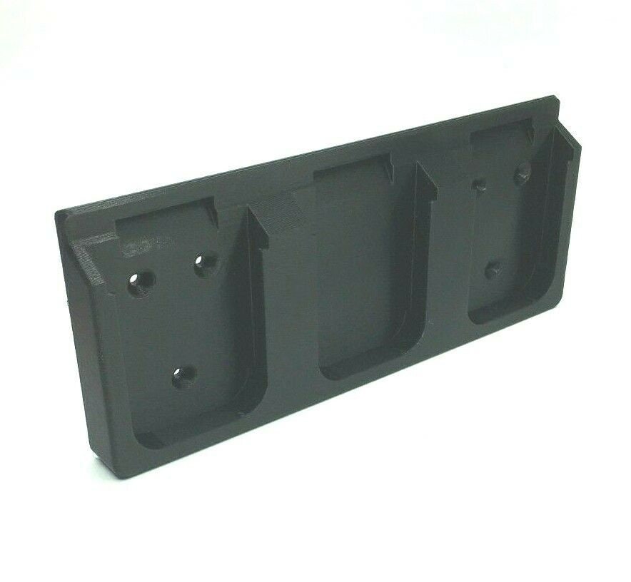 Makita 18v Triple Battery Holder / Makita Triple Wall Mount - Shed, Van/Workshop / Makita Battery Storage Mount / Battery Mount Makita18v