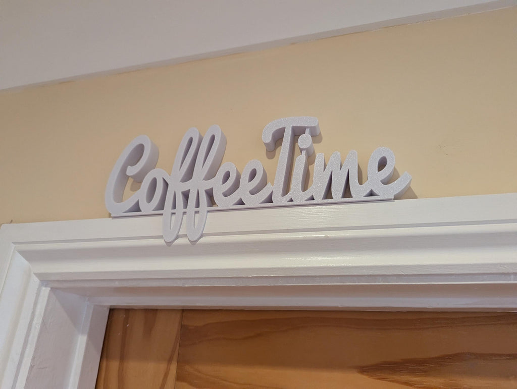 Coffee Time Door Sign, Coffee Lover Gift, Home Decor Sign, Lounge Door Sign, Custom Door Sign, Door Topper, Lounge Door Sign, Coffee Gift