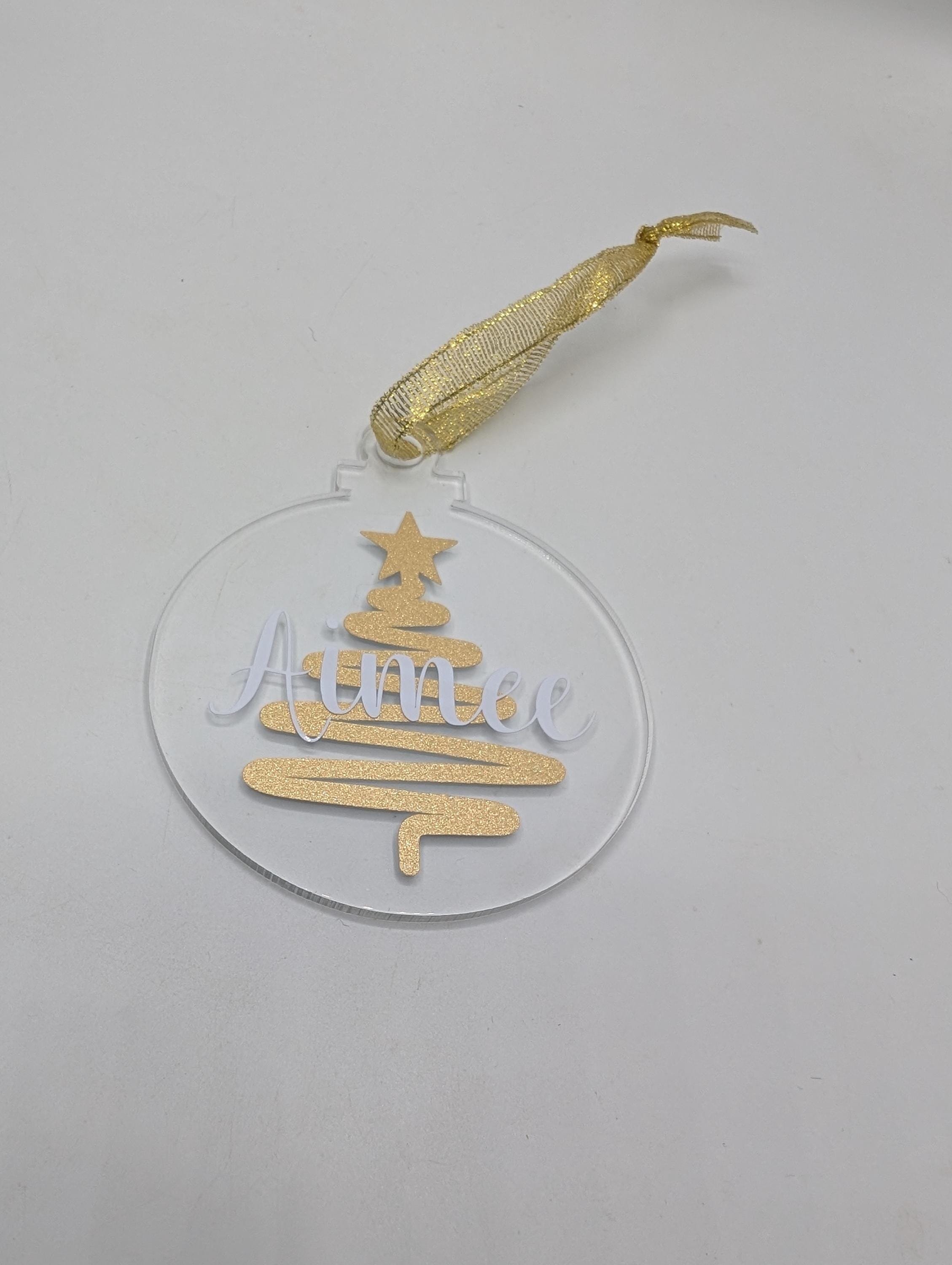 Personalised Christmas Bauble, Christmas Tree Bauble, Tree Personalised Decoration, Custom Bauble, Stocking Filler, Christmas Tree Decor