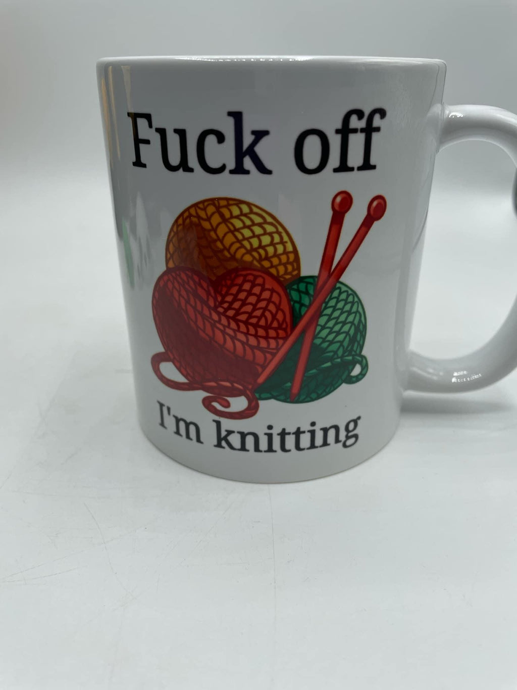 Fuck off I’m Knitting Mug / Funny Gift for Knitter / Knitter Gift / Secret Santa / Gift for Knitter / Knitter Mug Gift / Funny Knitting Gift