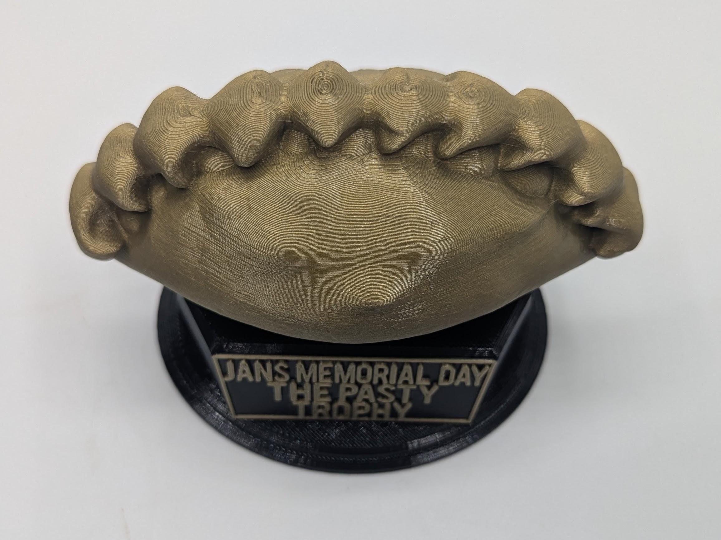 Cornish Pasty Trophy, Cornish Pasty Award, Custom Trophy Gift, Pasty Lover Gift, Office Trophy Gift, Cornish Pasty Lover Best Employee Award
