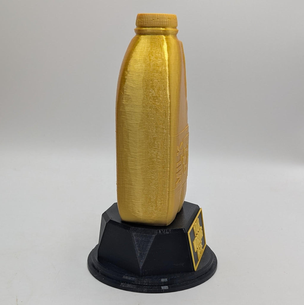 Personalised Milk Trophy, Milk Bottle Shape Gift, Milk Award Gift, Milk Lover Gift, Custom Award, Farmer Trophy Award, Milk Drinker Award